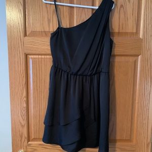 Black BCBGeneration one shoulder dress